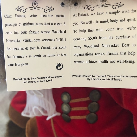 Gund Woodland Nutcracker Eaton’s Bear 1999 - Picture 3 of 10